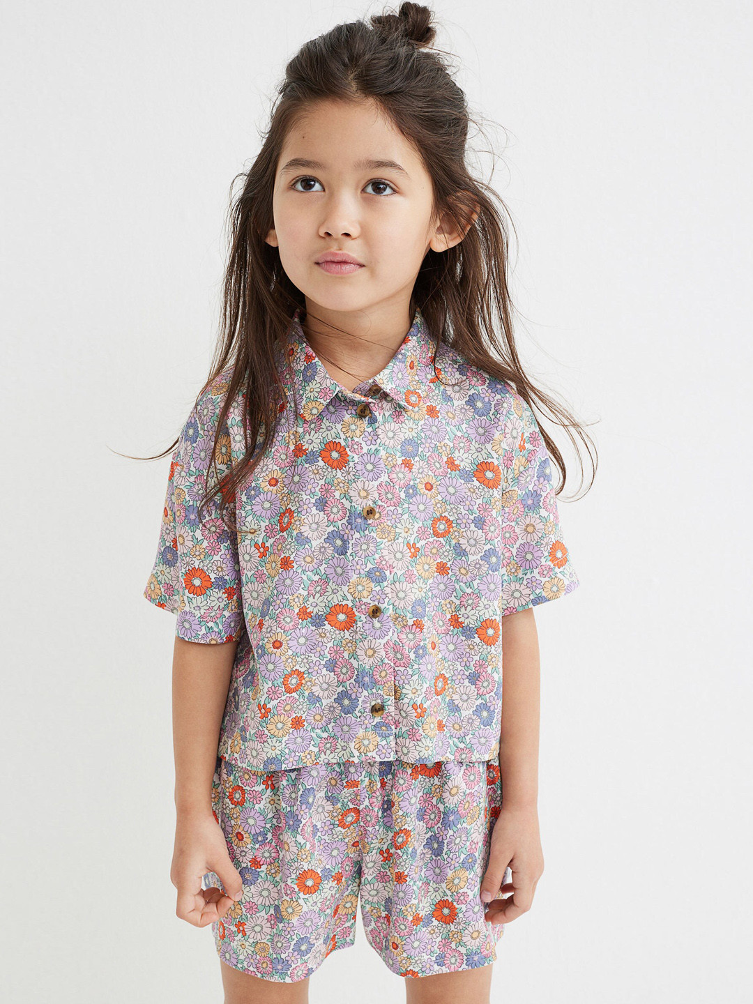 

H&M Girls Multicoloured Floral 2-Piece Set, Multi