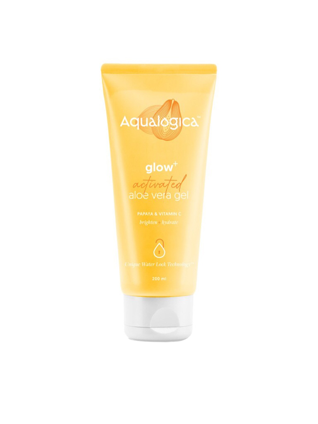 

Aqualogica Glow+ Activated Aloe Vera Gel with Papaya & Vitamin C - 200ml, Yellow