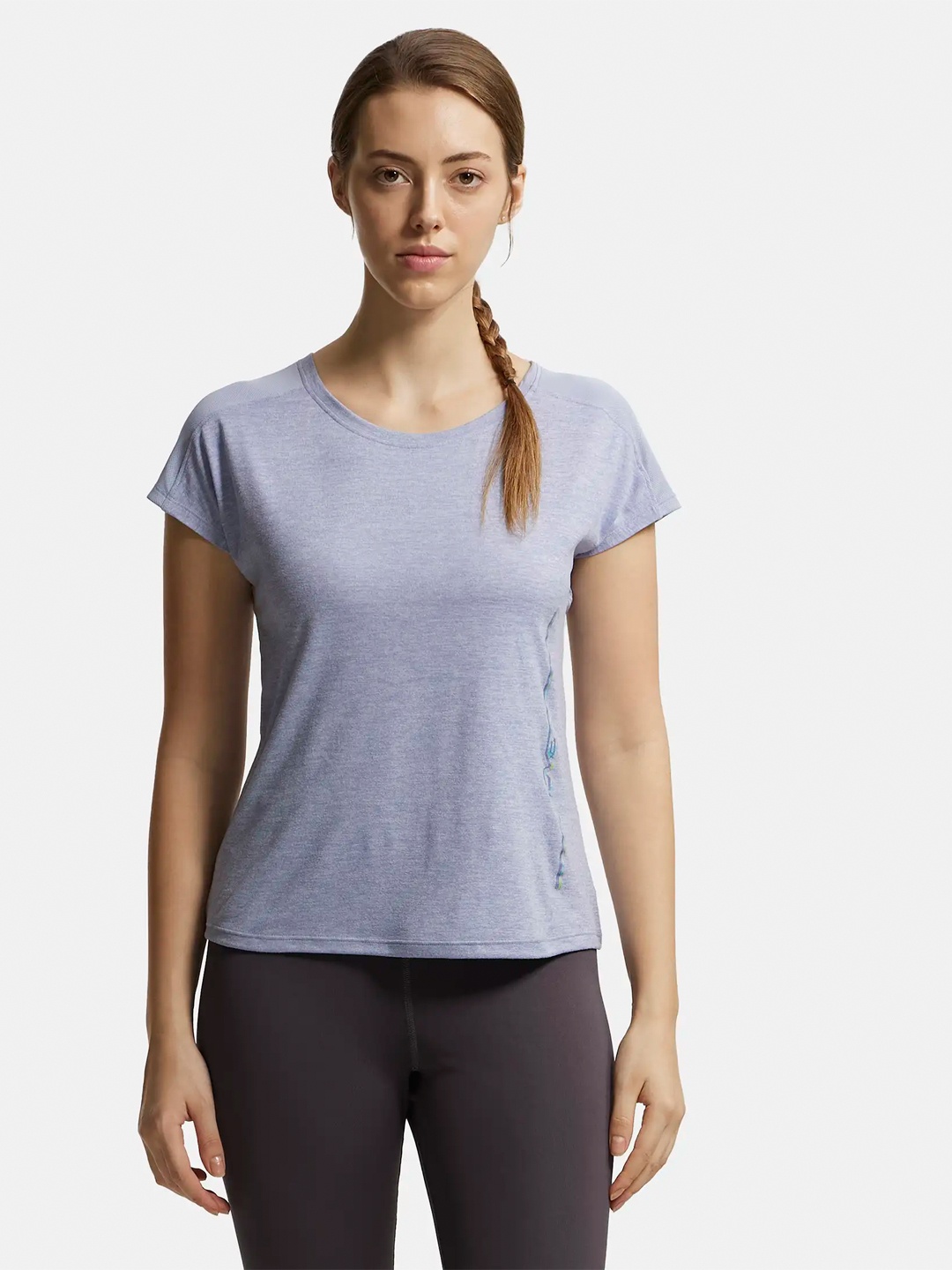 

Jockey Printed Microfiber Breathable Mesh Relaxed Fit Tshirt-MW34, Blue