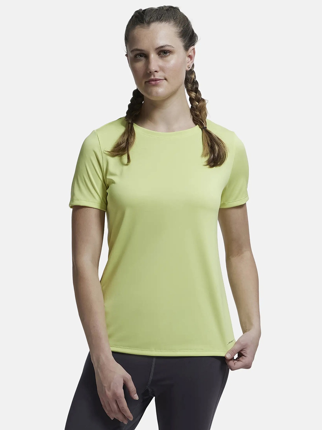 

Jockey Solid Microfiber Relaxed Fit Tshirt-MW71, Green
