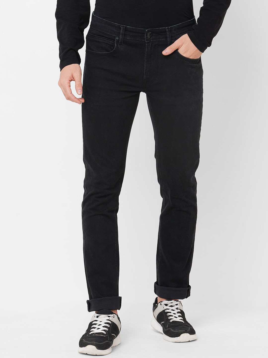 

Pepe Jeans Men Slim Fit Stretchable Jeans, Black