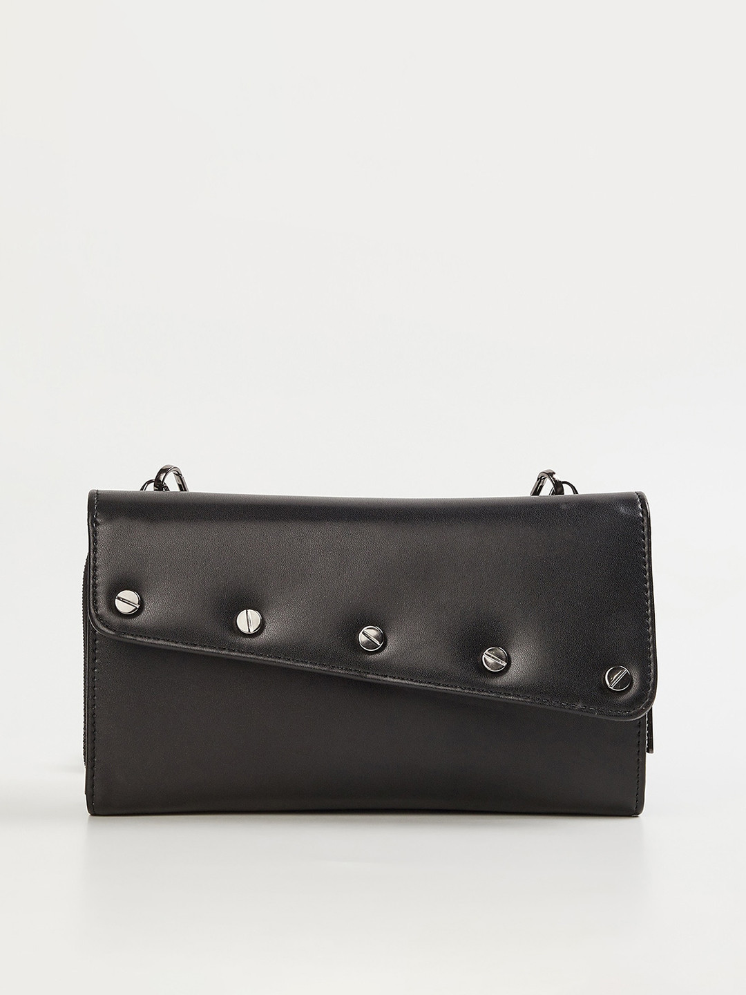 

Ginger by Lifestyle Black Structured Sling Bag