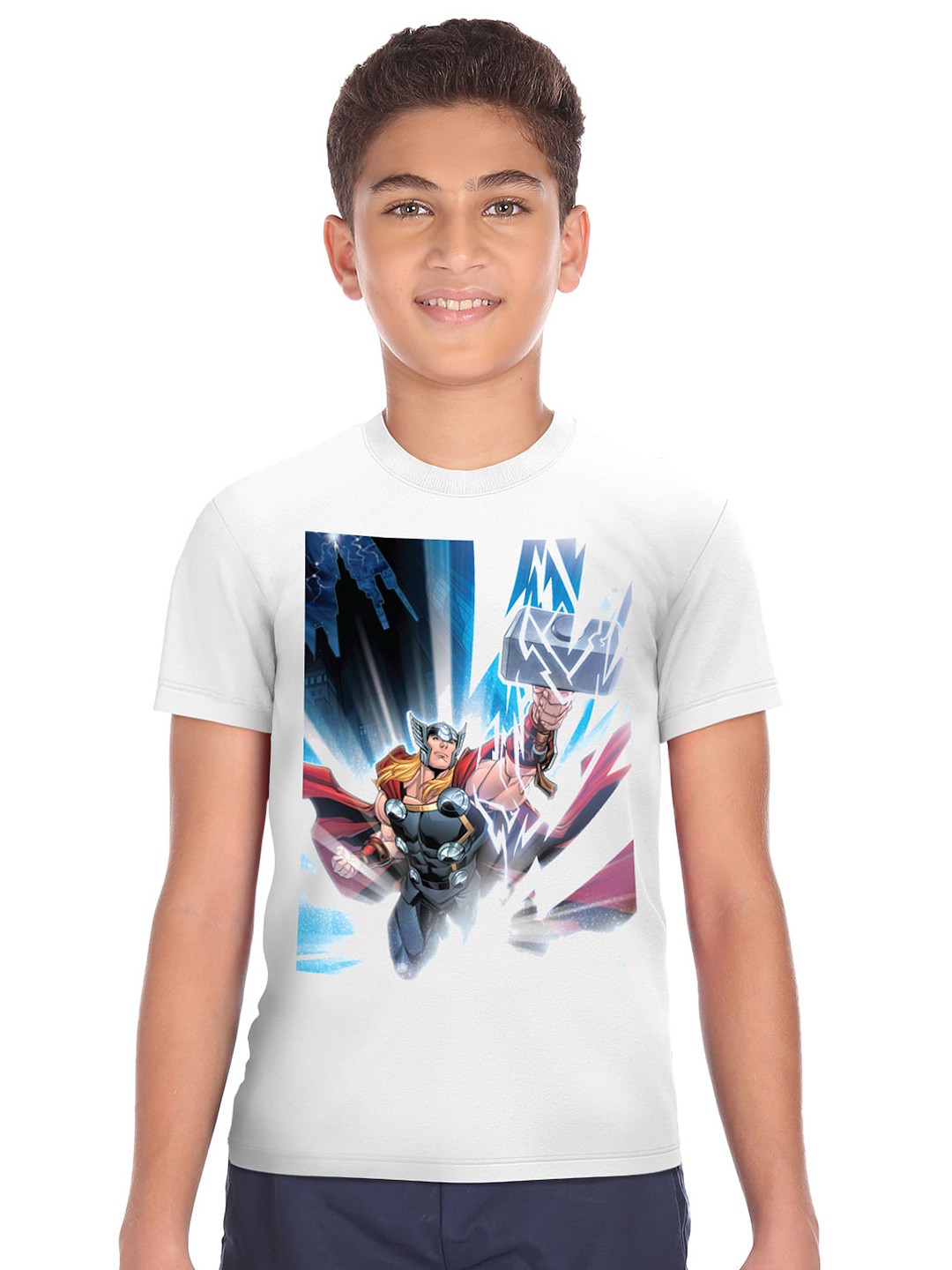 

Ruggers Junior Boys White Printed Pure Cotton T-shirt