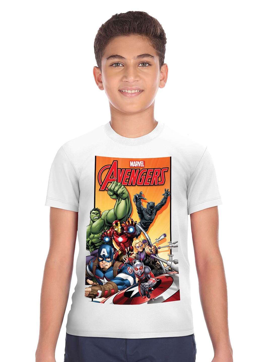 

Ruggers Junior Boys White Printed Pure Cotton T-shirt