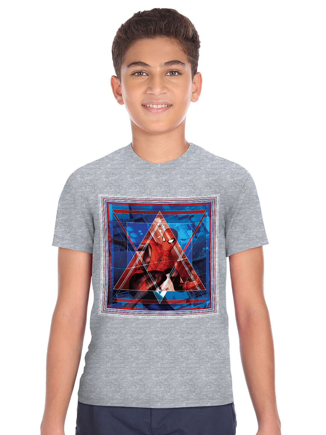 

Ruggers Junior Boys Grey Typography Printed T-shirt