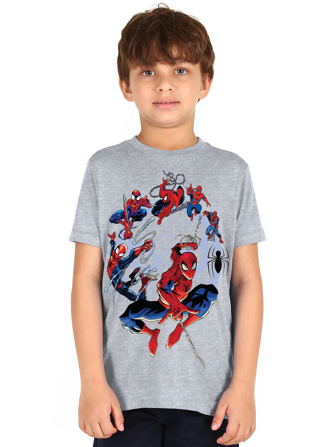 

Donuts Boys Grey Printed Pure Cotton T-shirt