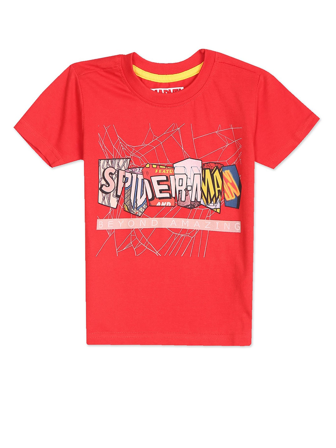 

Donuts Boys Red Spider-Man Printed T-shirt