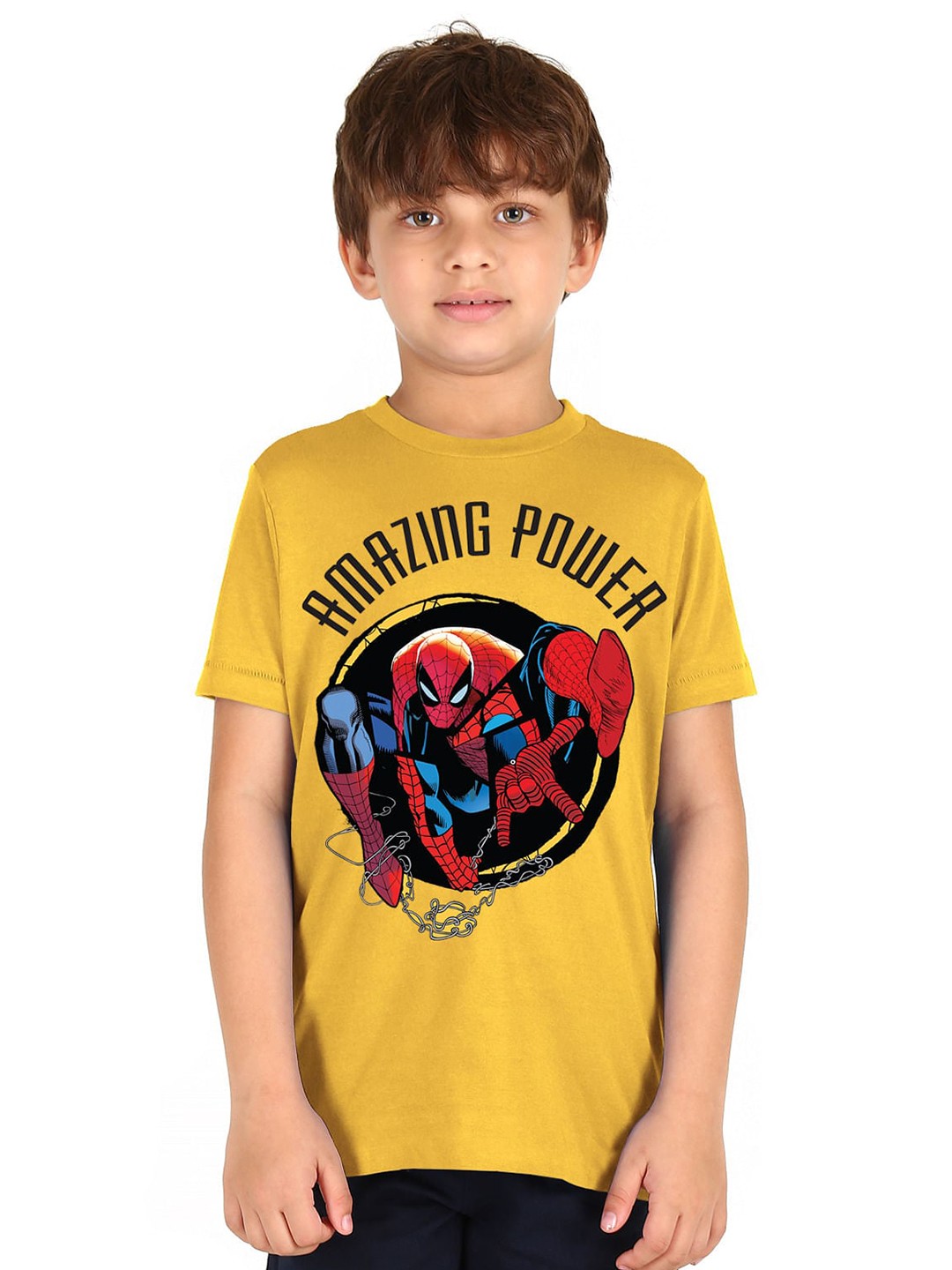 

Donuts Boys Yellow Printed Pure Cotton T-shirt