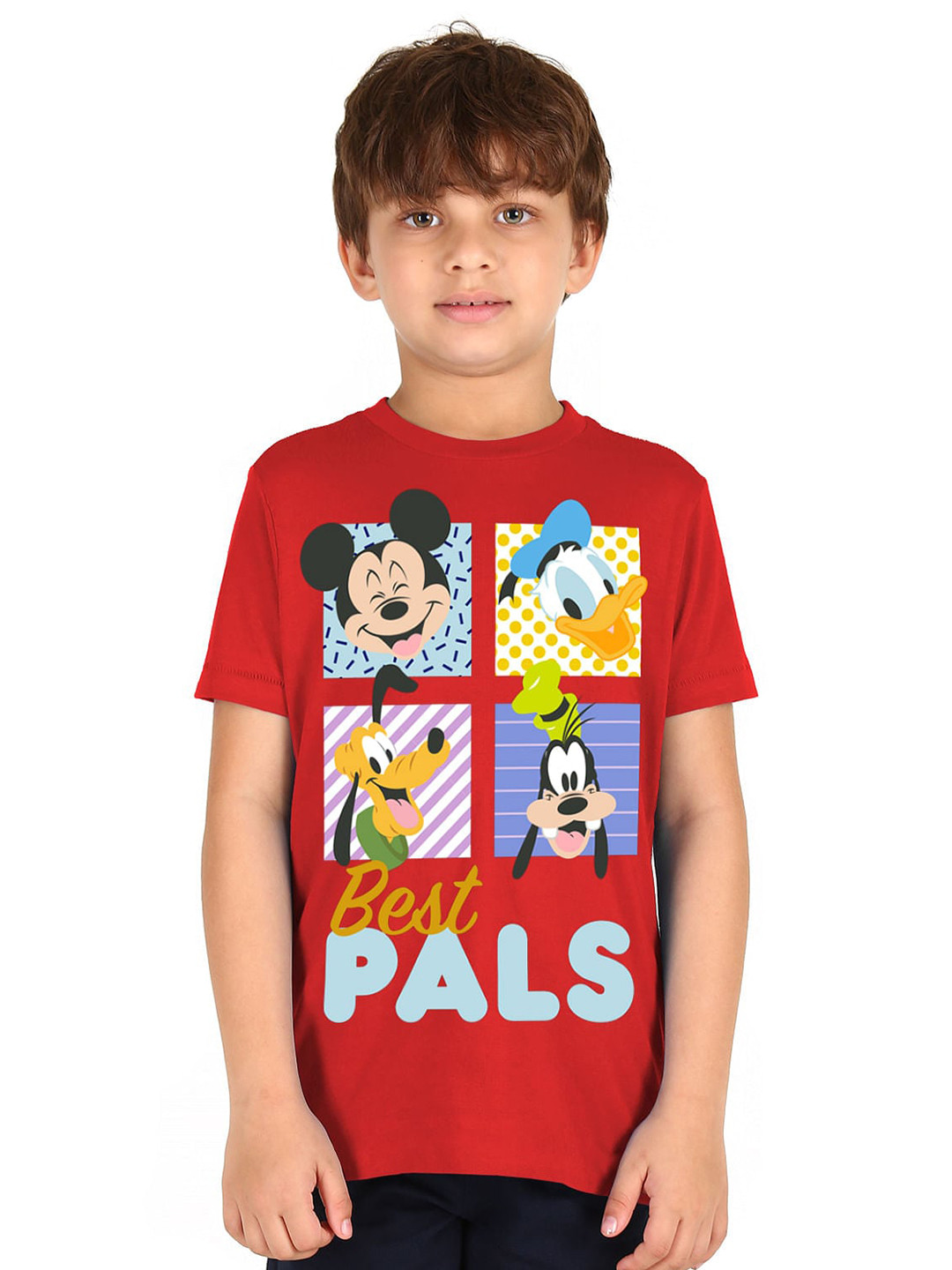 

Donuts Boys Red Printed Cotton T-shirt