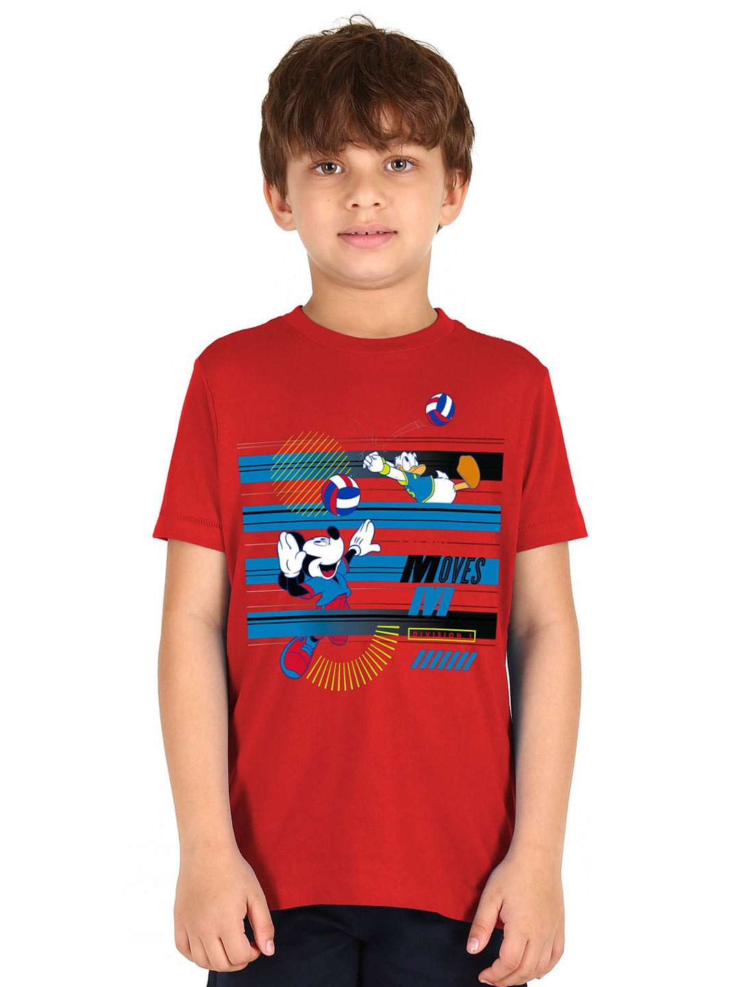 

Donuts Boys Red Printed Pure Cotton T-shirt
