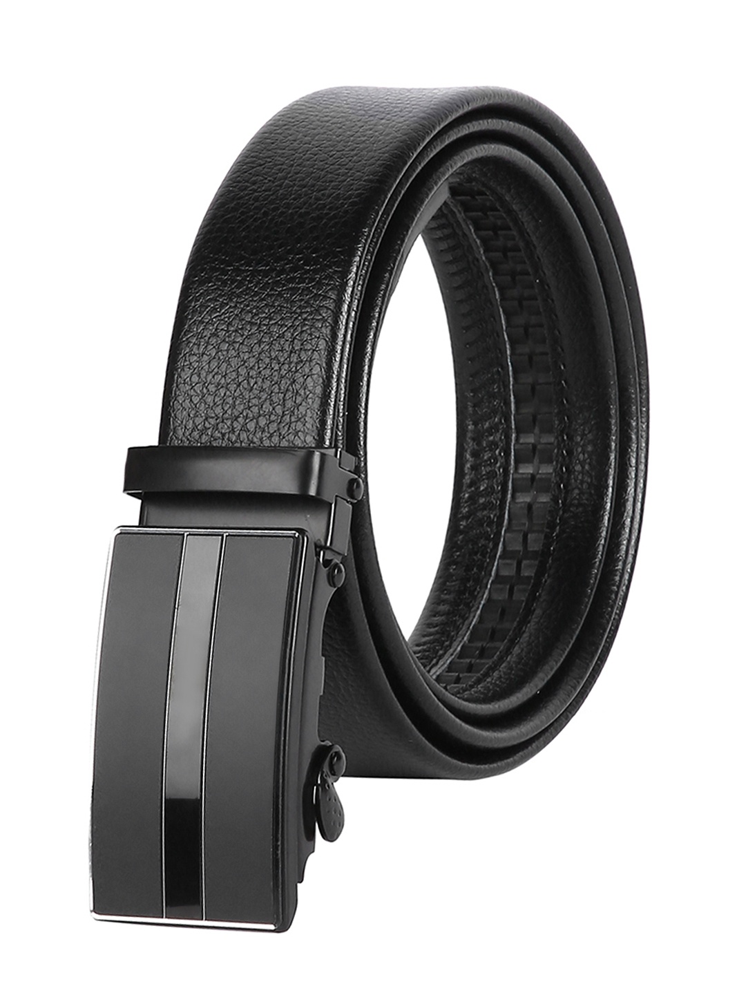 

CRUSSET Men Black Textured Belt