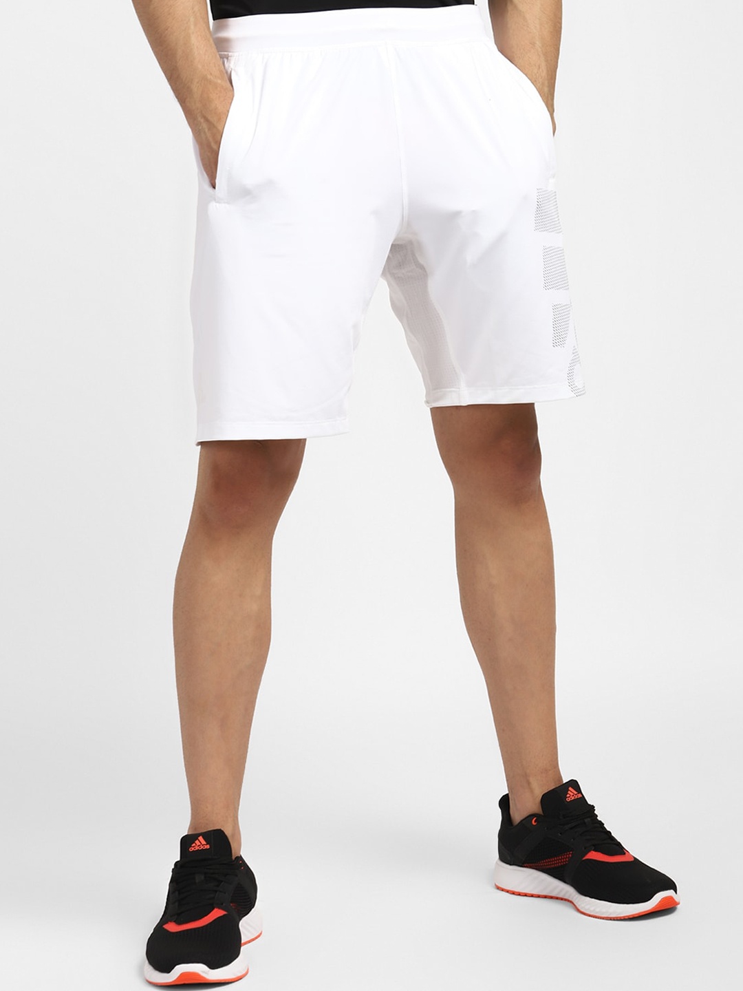 

ADIDAS Men White Training or Gym Sports Shorts