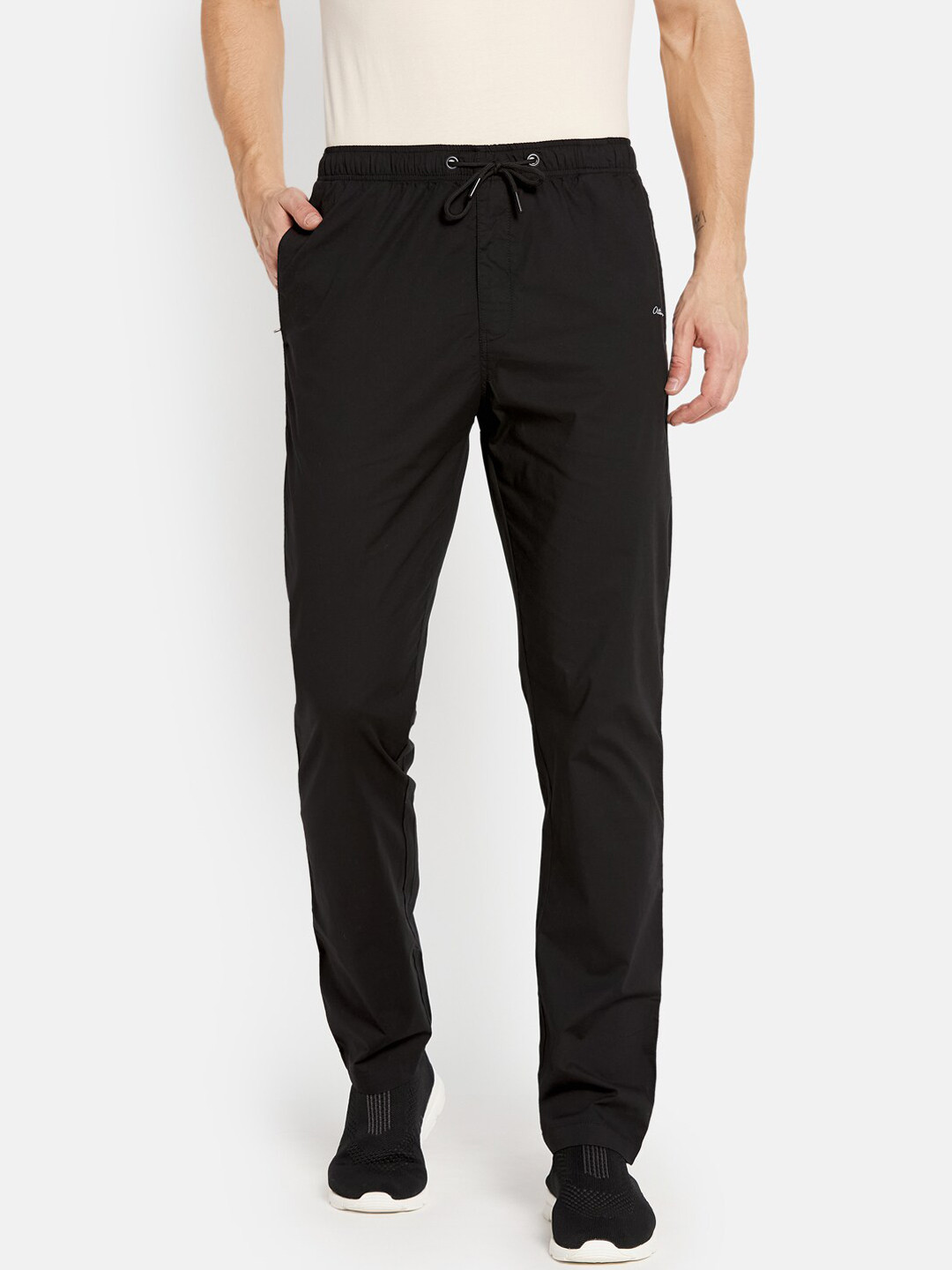 

Octave Men Black Solid Cotton Track Pants