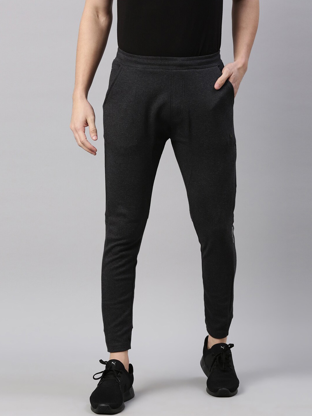

Proline Men Grey Solid Cotton Track Pants With Rapid Dry Technology
