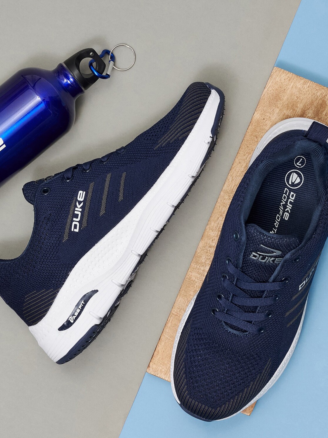 

Duke Men Navy Blue Running Shoes
