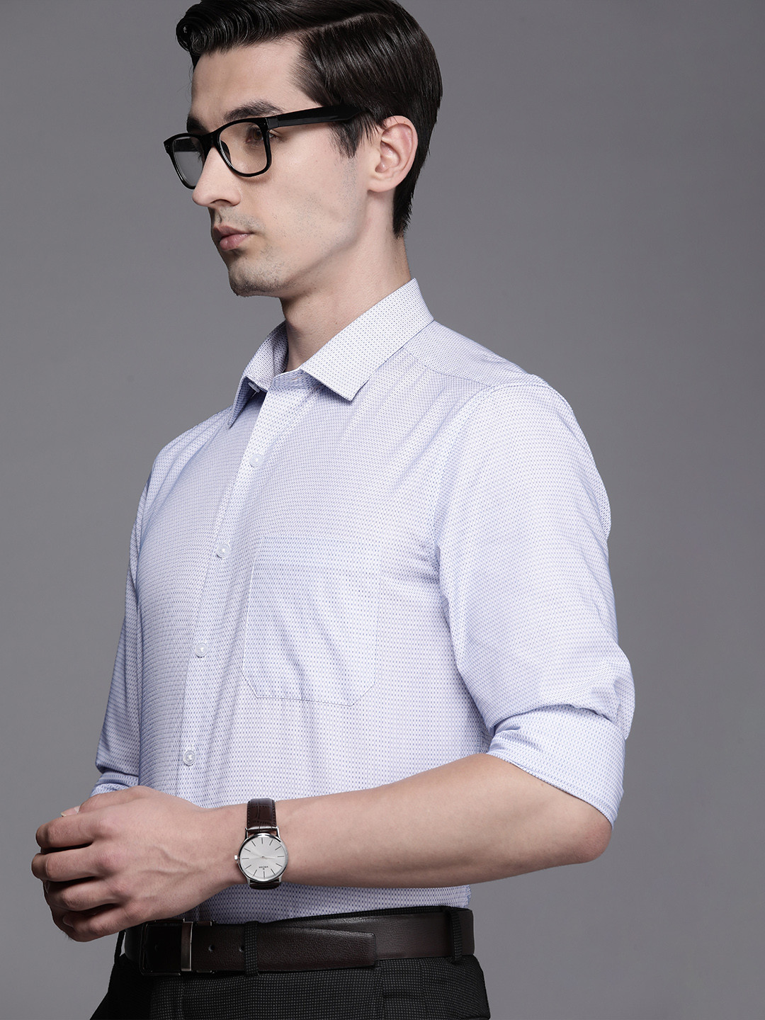 

Louis Philippe Men White Slim Fit Formal Shirt