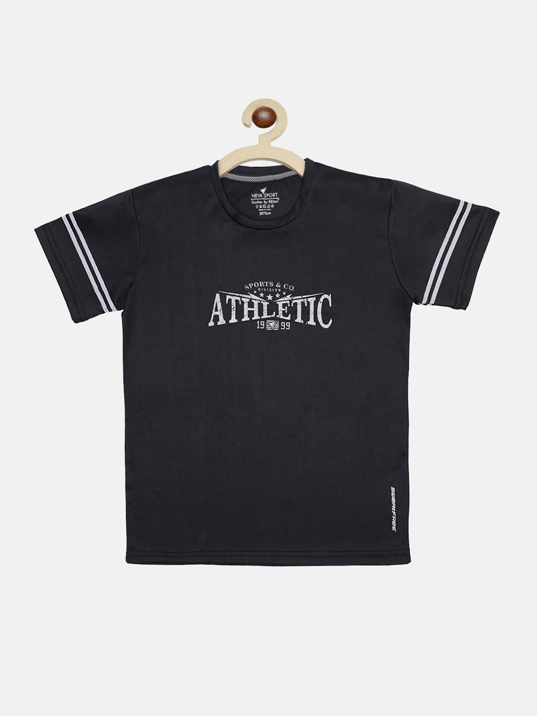 

NEVA Boys Black Cotton T-shirt