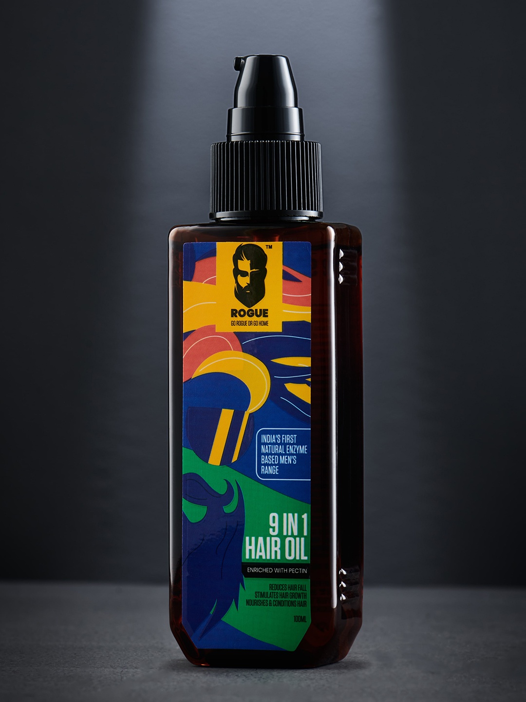

Rogue Men 9 In 1 Hair Oil - 100 ml, Black