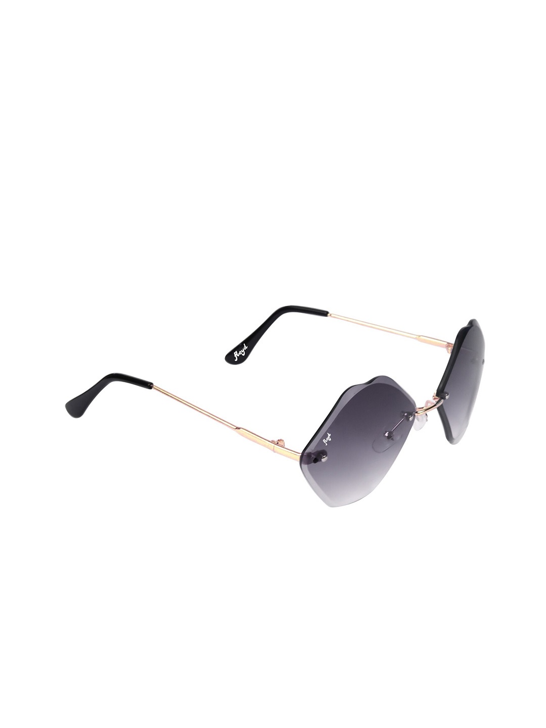 

Floyd Women Grey Lens & Gold-Toned Oval Sunglasses with UV Protected Lens