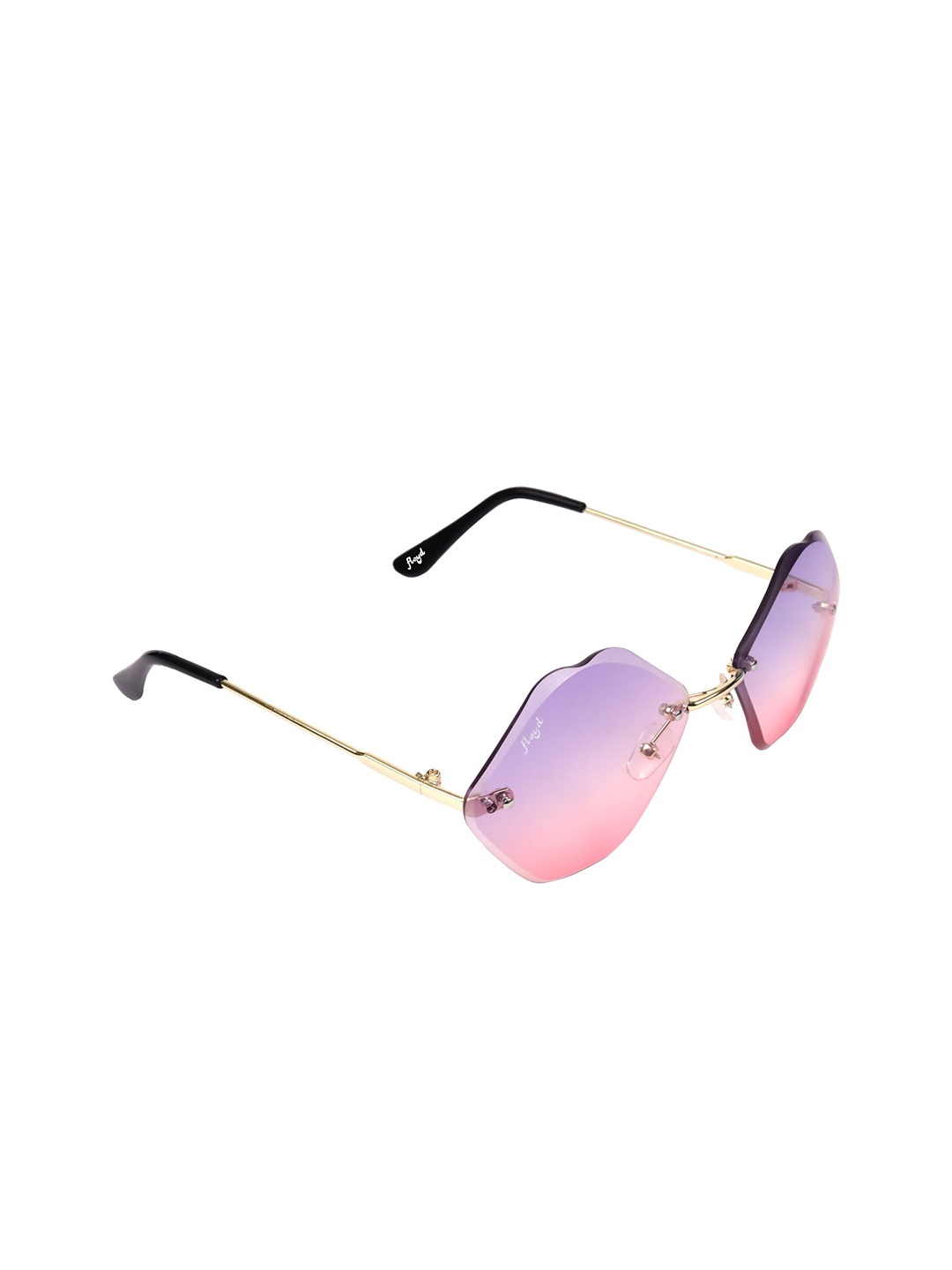 

Floyd Women Pink Lens & Gold-Toned Oval Sunglasses with UV Protected Lens