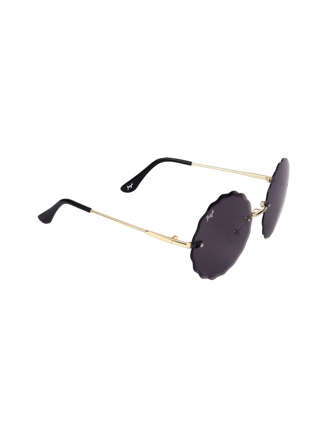 

Floyd Women Black Lens & Gold-Toned Round Sunglasses with UV Protected Lens