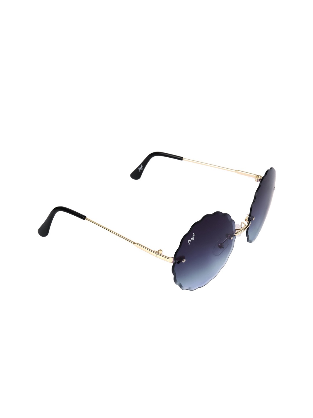 

Floyd Women Blue Lens & Gold-Toned Round Sunglasses with UV Protected Lens