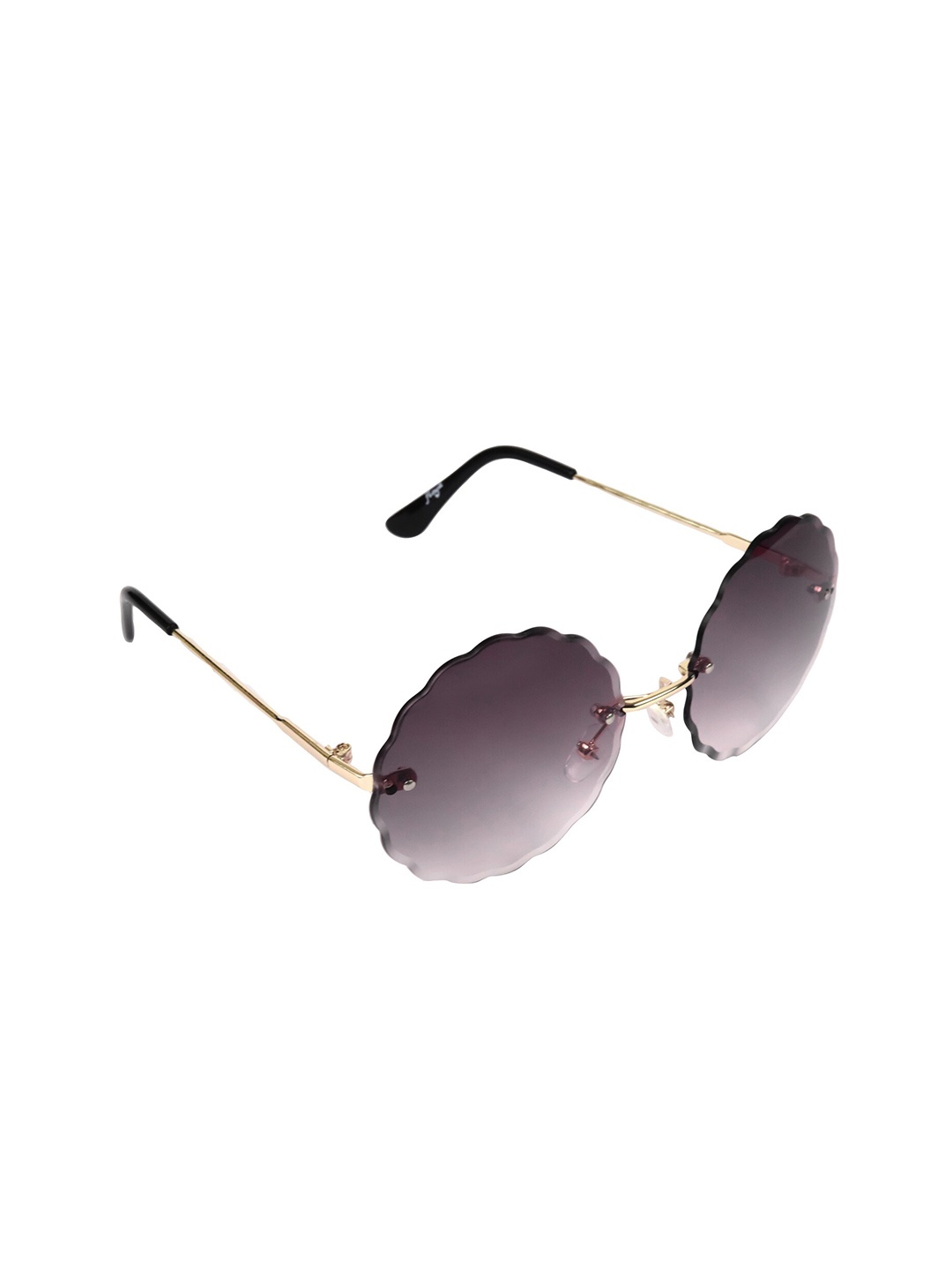 

Floyd Women Grey Lens & Gold-Toned Round Sunglasses with UV Protected Lens