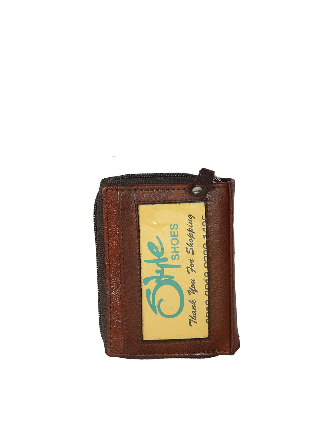 

Style SHOES Unisex Brown Leather Card Holder
