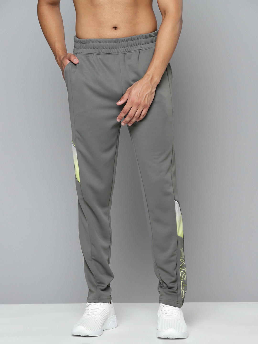 

HRX By Hrithik Roshan Training Men Rapid-Dry Solid Track Pants, Grey