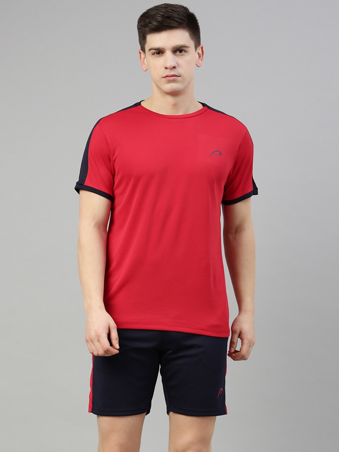 

Proline Men Red & Blue T-shirt with Shorts