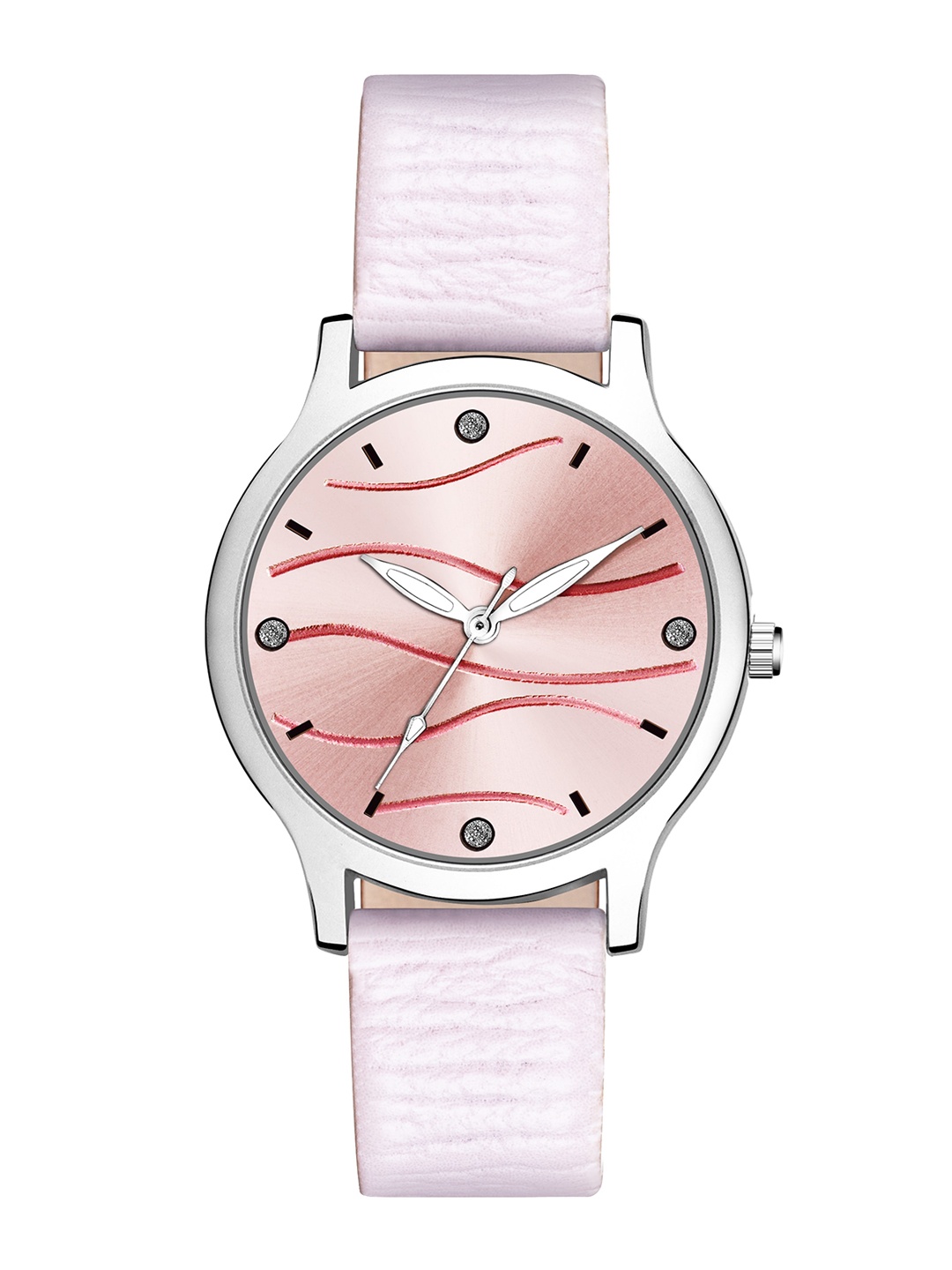 

PERCLUTION ENTERPRISE Women Pink Printed Dial & Pink Leather Bracelet Style Straps Analogue Watch