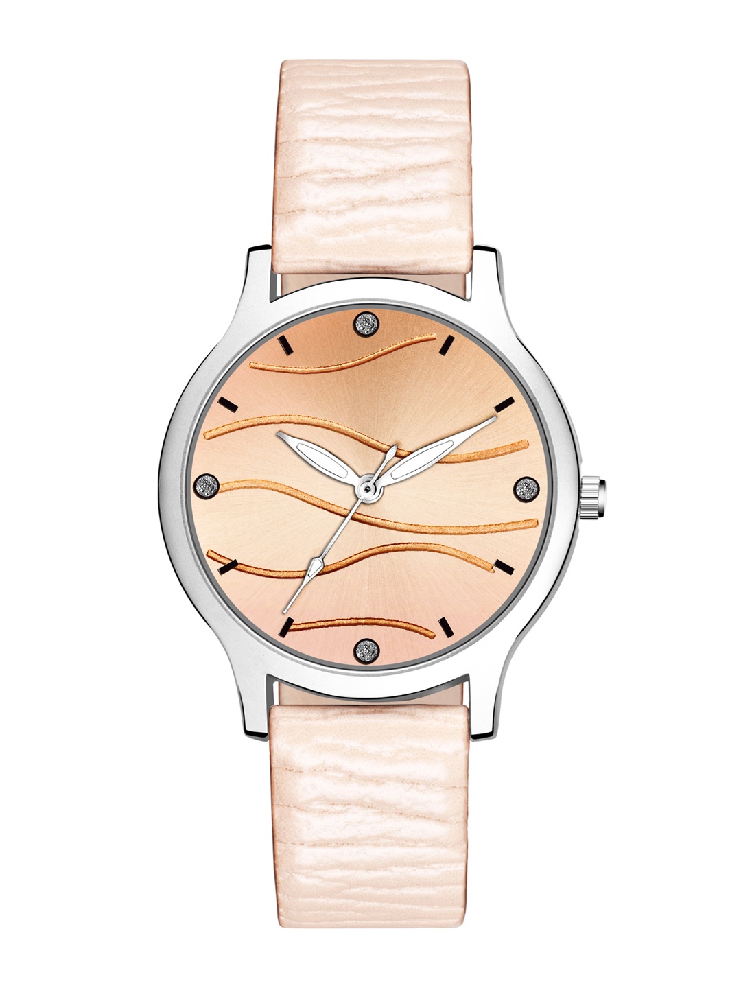 

PERCLUTION ENTERPRISE Women Orange Dial & Pink Leather Straps Analogue Watch