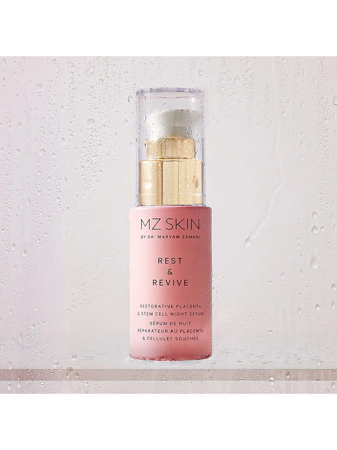 

MZ SKIN Rest & Revive Restorative Placenta & Stem Cell Night Serum - 30ml, Pink