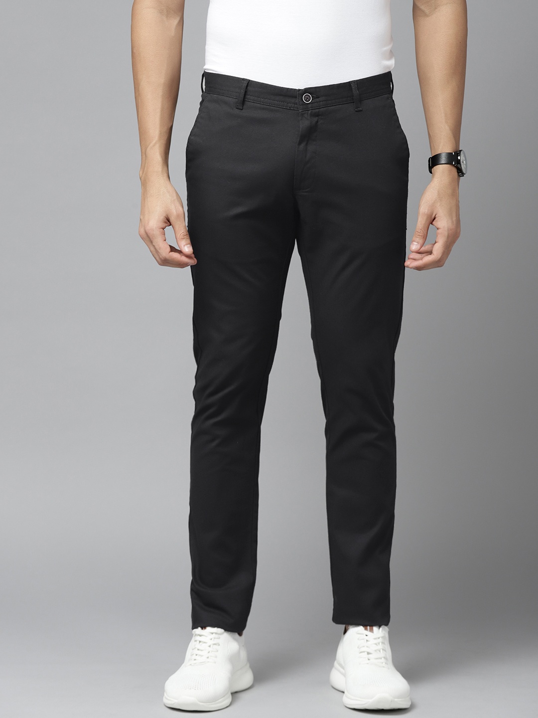 

Blackberrys Men Black B-91 Skinny Fit Trousers