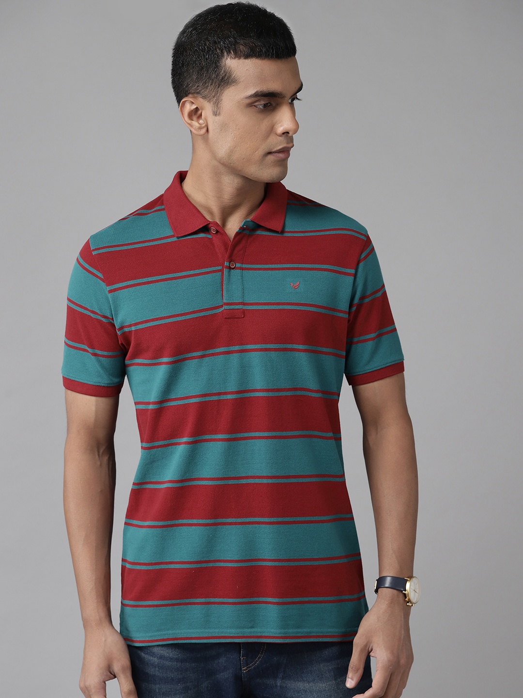 

Blackberrys Men Mercerized Polo Tshirt, Maroon