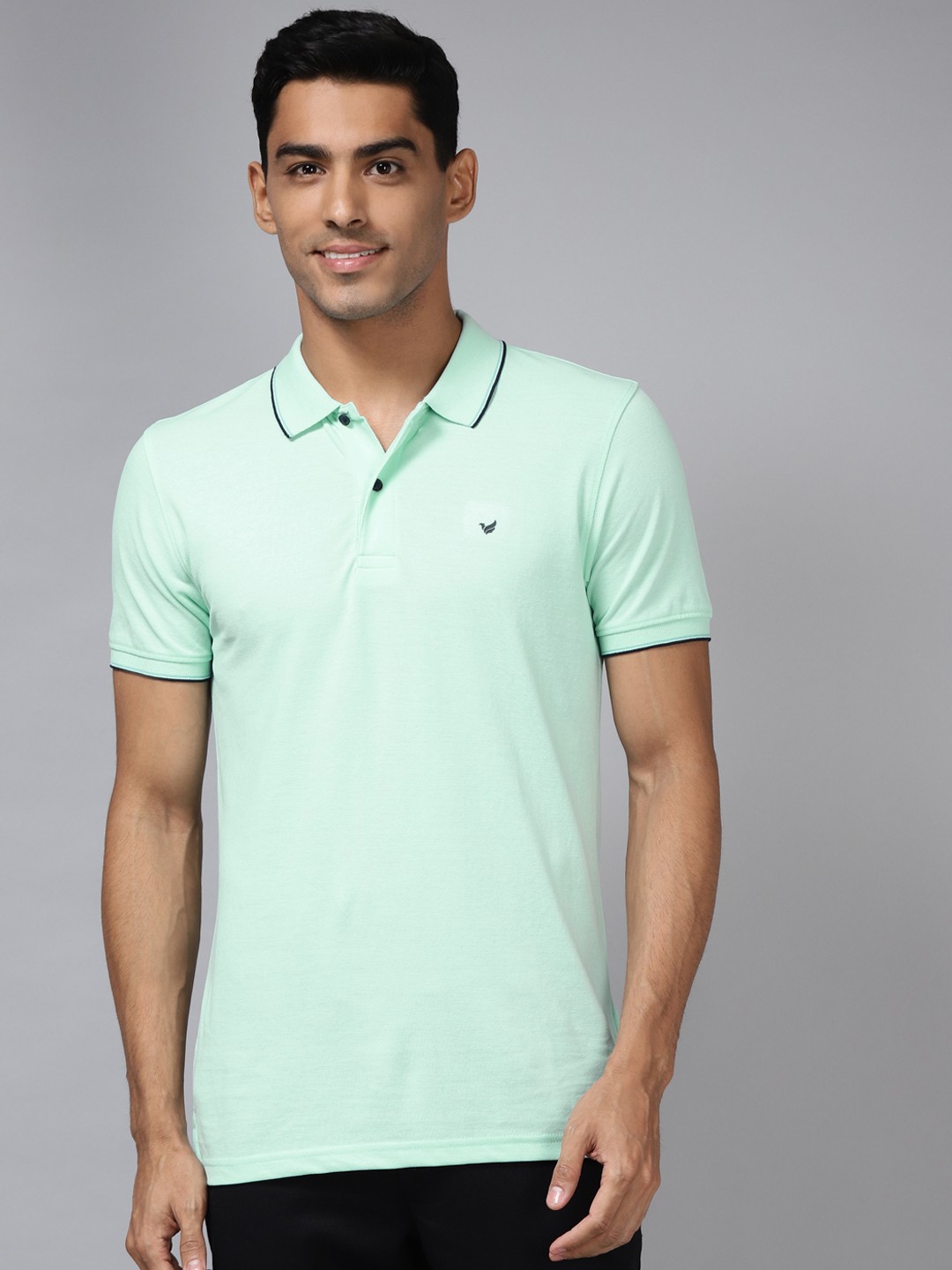 

Blackberrys Men Blue Polo Collar T-shirt