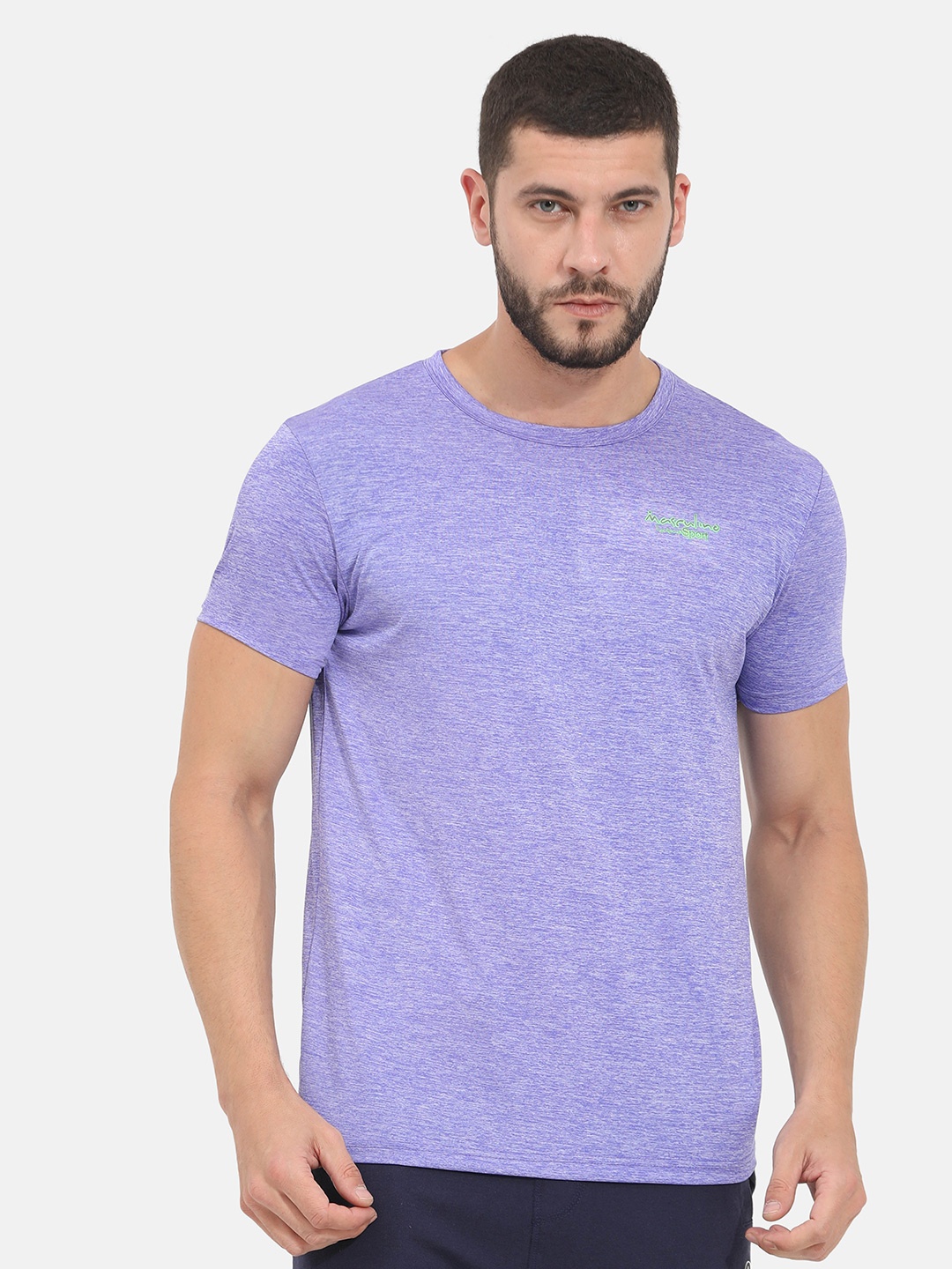 

Masculino Latino Plus Men Purple Training or Gym T-shirt