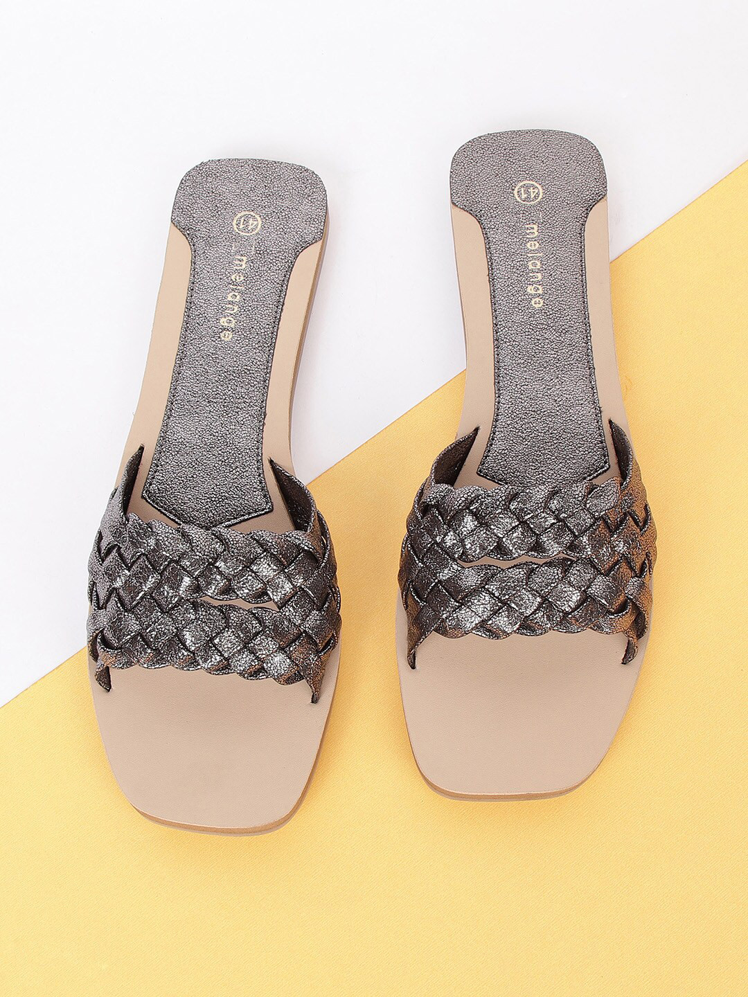 

Melange by Lifestyle Women Open Toe Flats, Grey