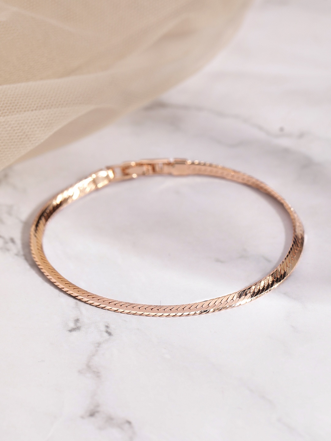 

Rubans Voguish Women Gold-Toned Gold-Plated Wraparound Bracelet