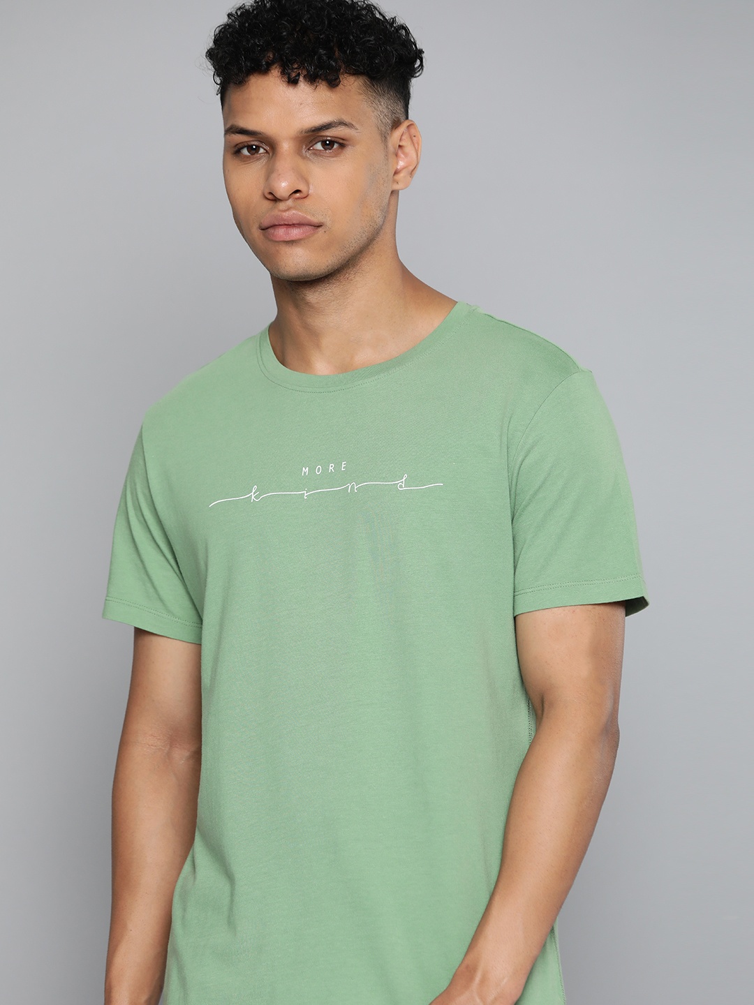 

HRX By Hrithik Roshan Organic Cotton Antimicrobial Yoga T-shirt, Green