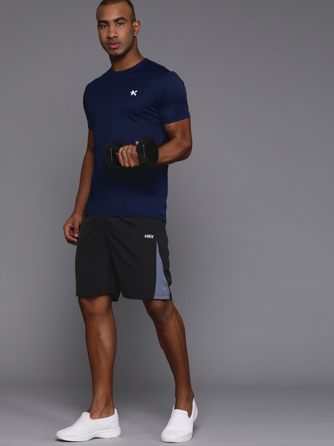 

HRX By Hrithik Roshan Men Rapid-Dry Training Shorts, Black
