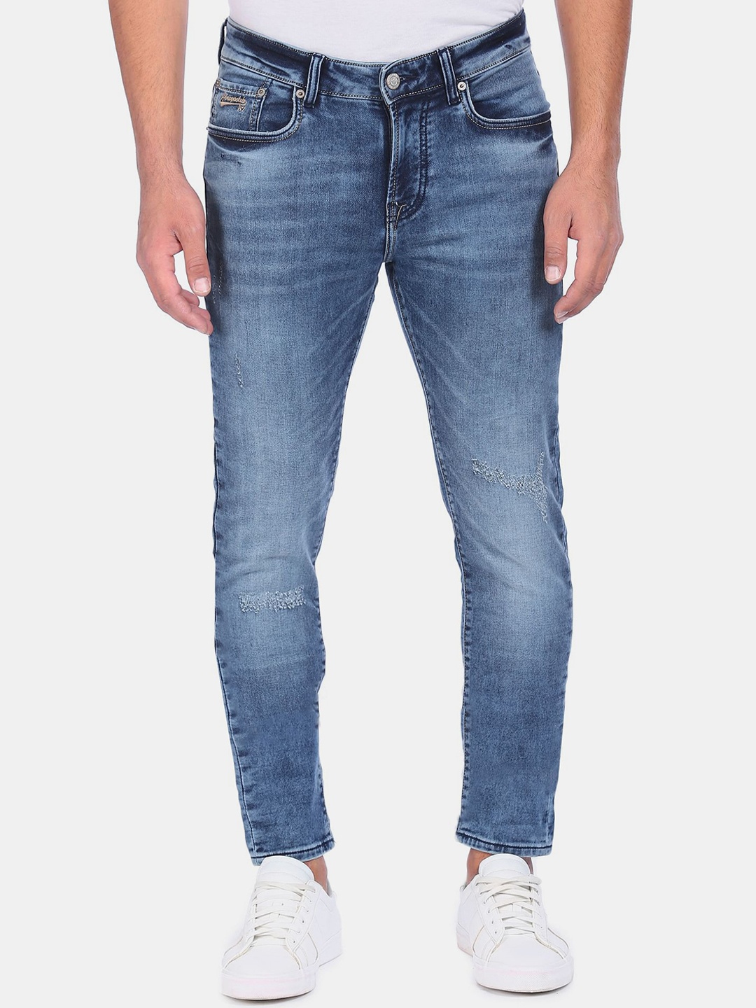 

Aeropostale Men Blue Super Skinny Fit Heavy Fade Cotton Jeans