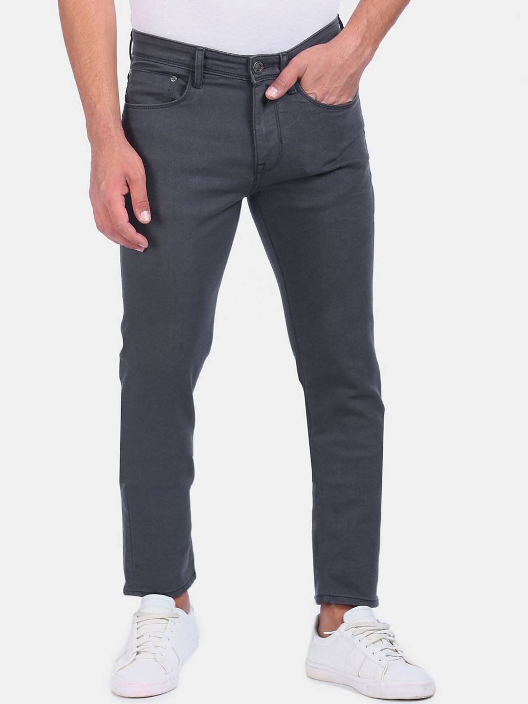 

Arrow Sport Men Grey Mid Rise Slim Fit Non Stretchable Jeans