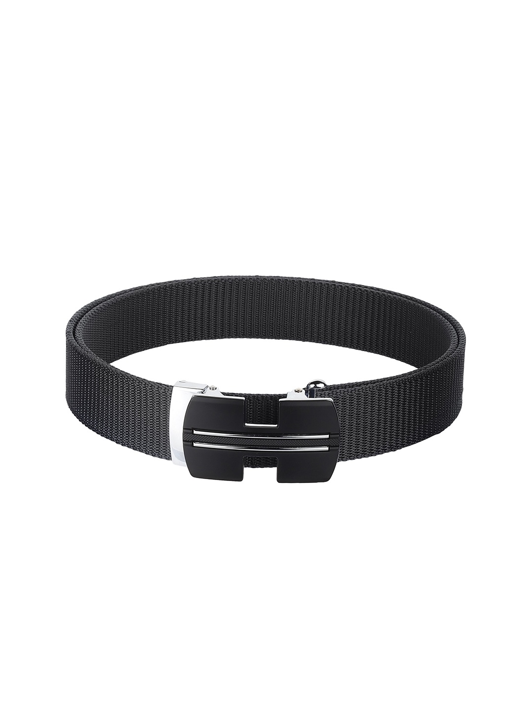 

Kastner Men Black Woven Design Canvas Belt