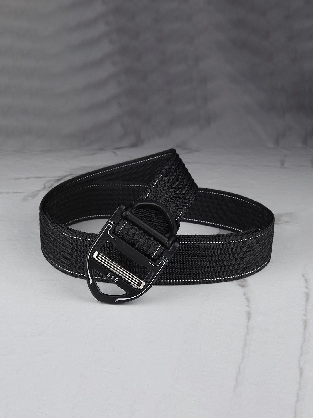 

Kastner Men Black Textured Canvas Belt