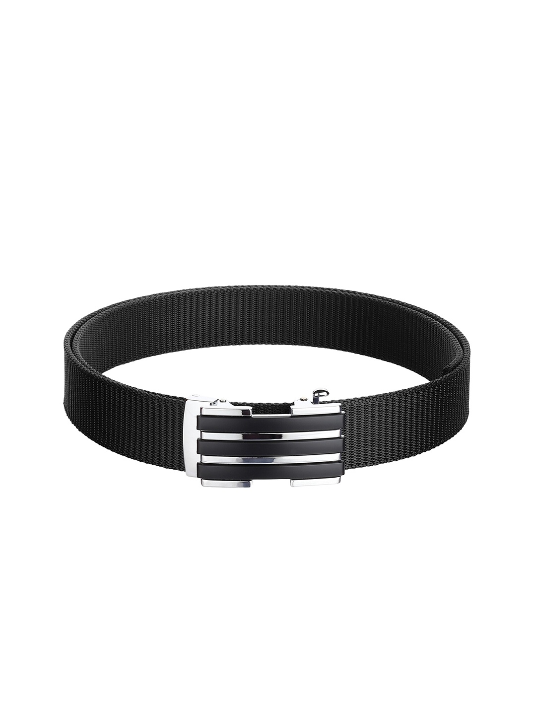 

Kastner Men Black Woven Design Canvas Belt