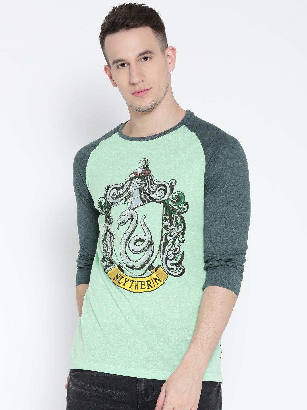 

Free Authority Men Green Harry Potter Printed T-shirt