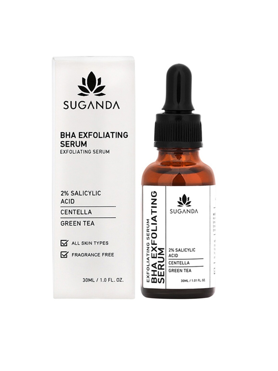 

SUGANDA BHA Exfoliating Serum with Salicylic Acid 30 ml, White