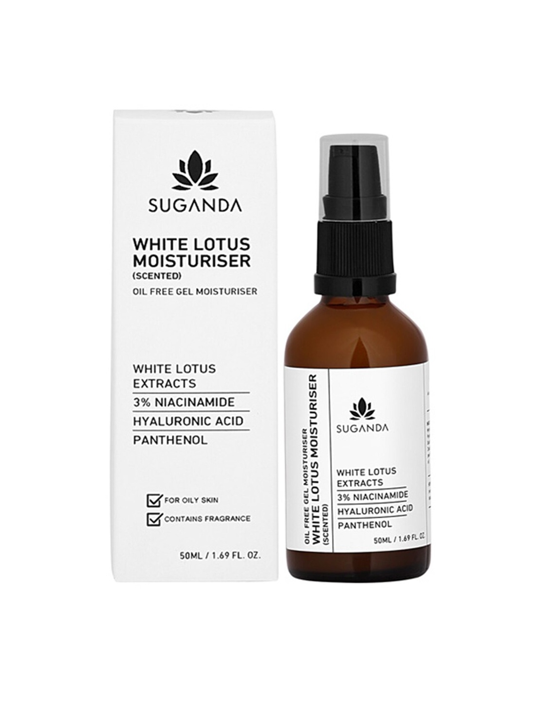 

SUGANDA White Lotus Scented Oil Free Gel Moisturiser - 50 ml