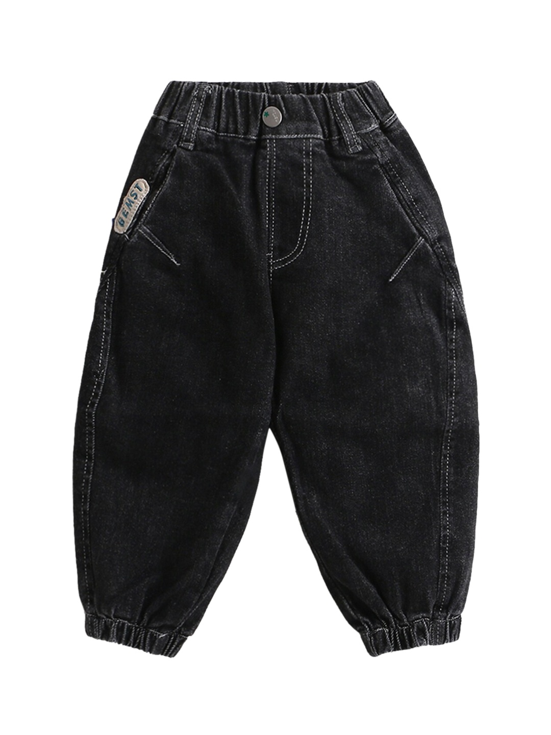

Hopscotch Boys Navy Blue Relaxed Fit Low Distress Stretchable Jeans
